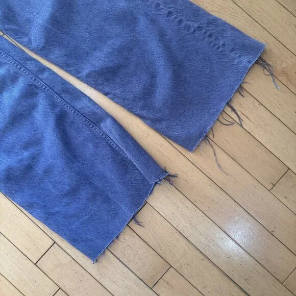 ZARA Purple Wide Leg Denim Jeans Size 4 - Picture 4 of 10